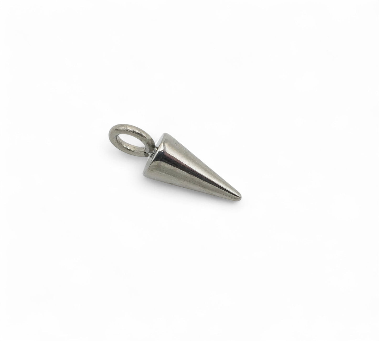 Titanium Cone Charm for Clicker Rings – Lobe Piercing Accessory