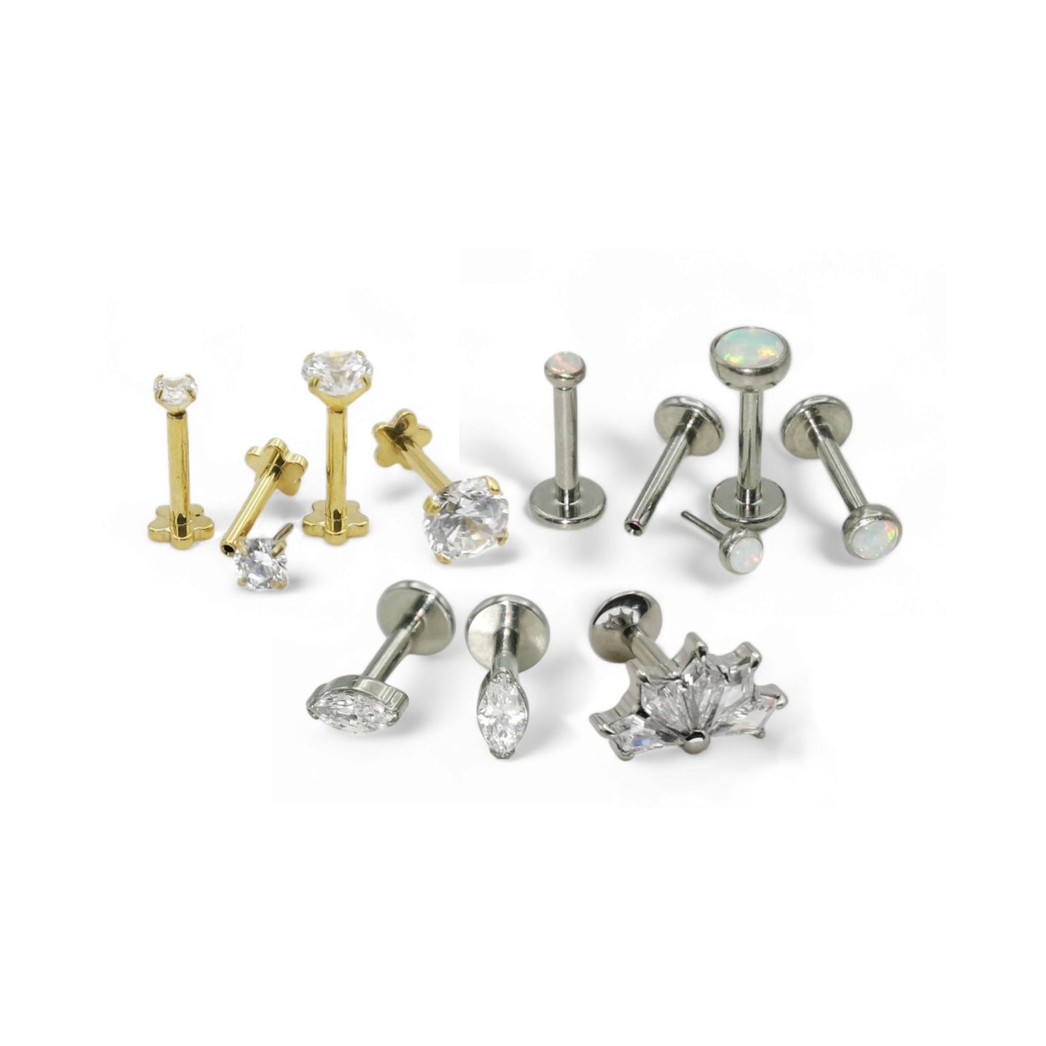 Titanium Jewelled Studs
