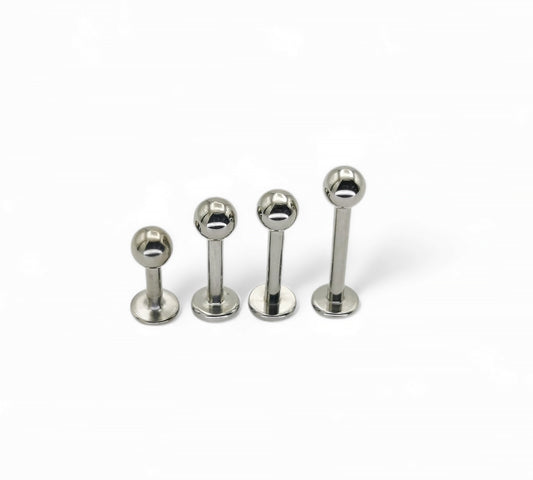 Titanium threaded stud, 1.6mm/14g, 6mm-12mm length