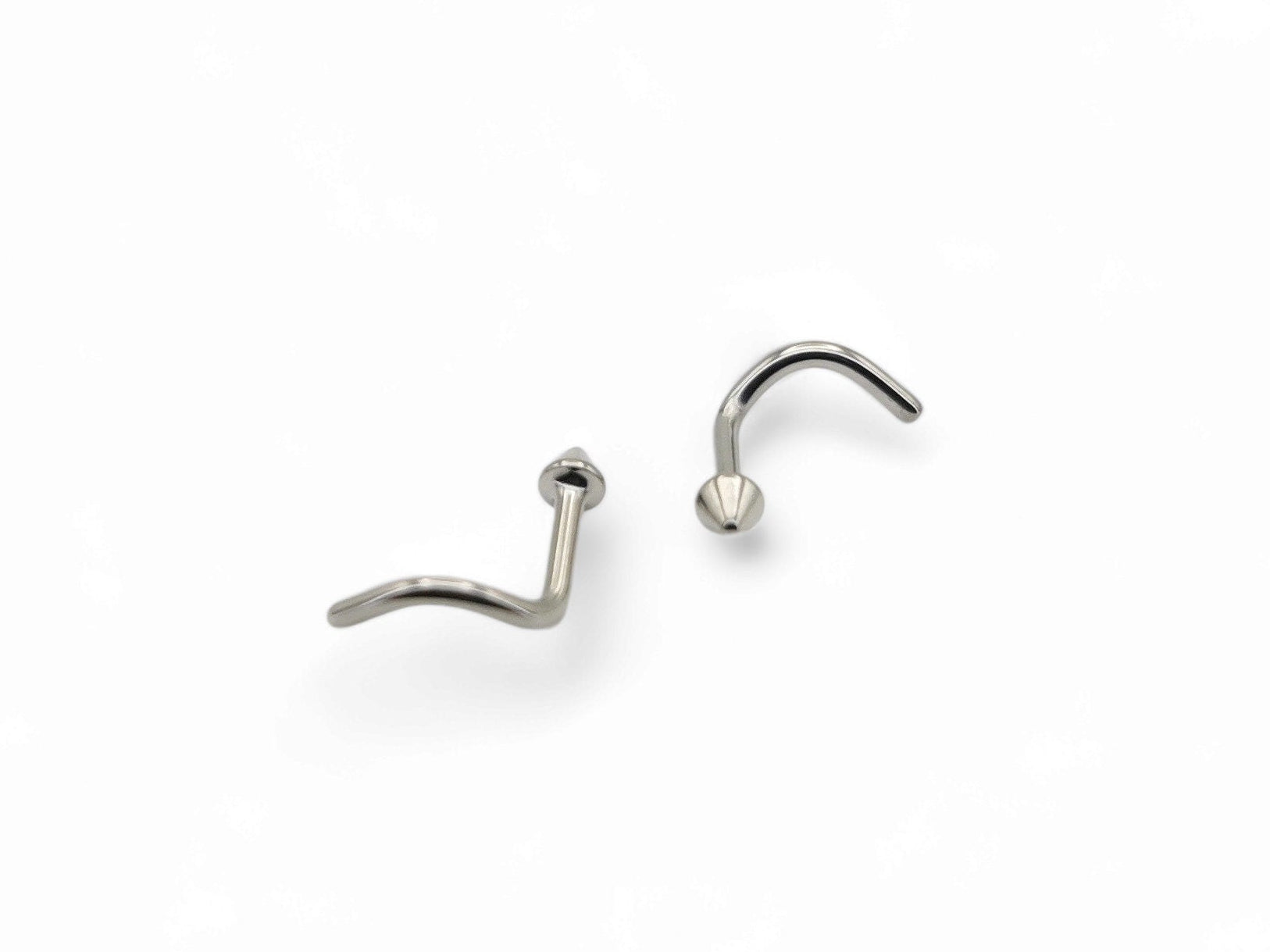 Titanium Spike Nose Studs on a white background