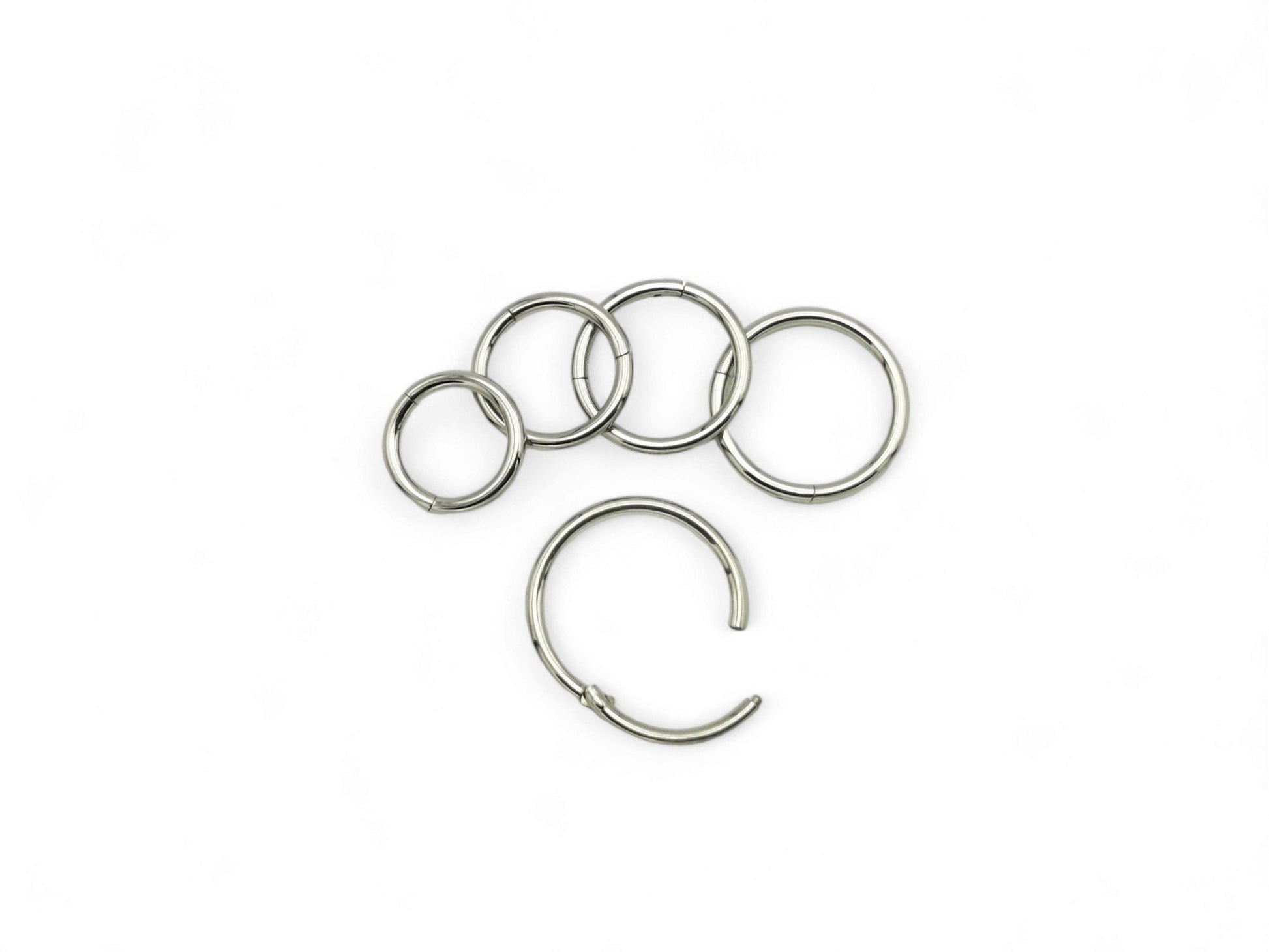 Titanium clicker rings 1mm