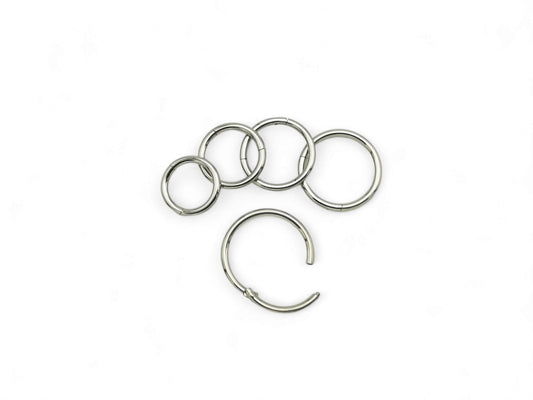 Titanium clicker rings 1mm