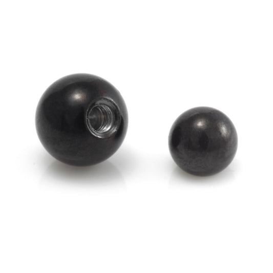 Black titanium 4mm or 5mm ball, 1.6mm/14g