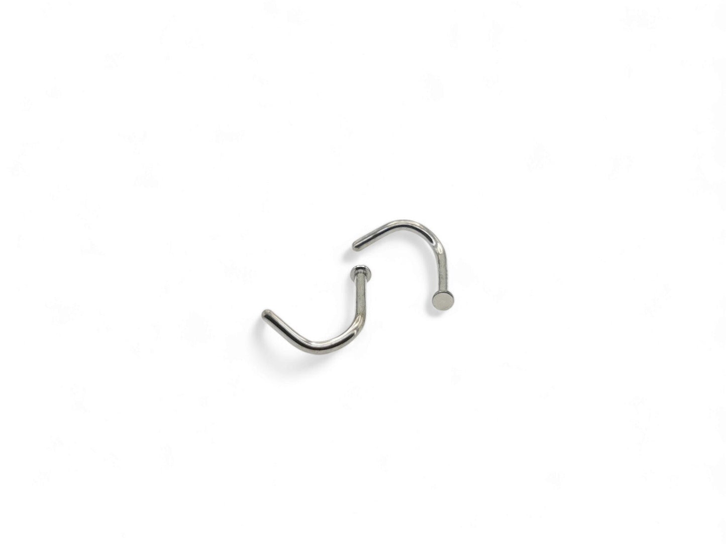 Titanium micro disc nose stud for 1mm/18g piercings