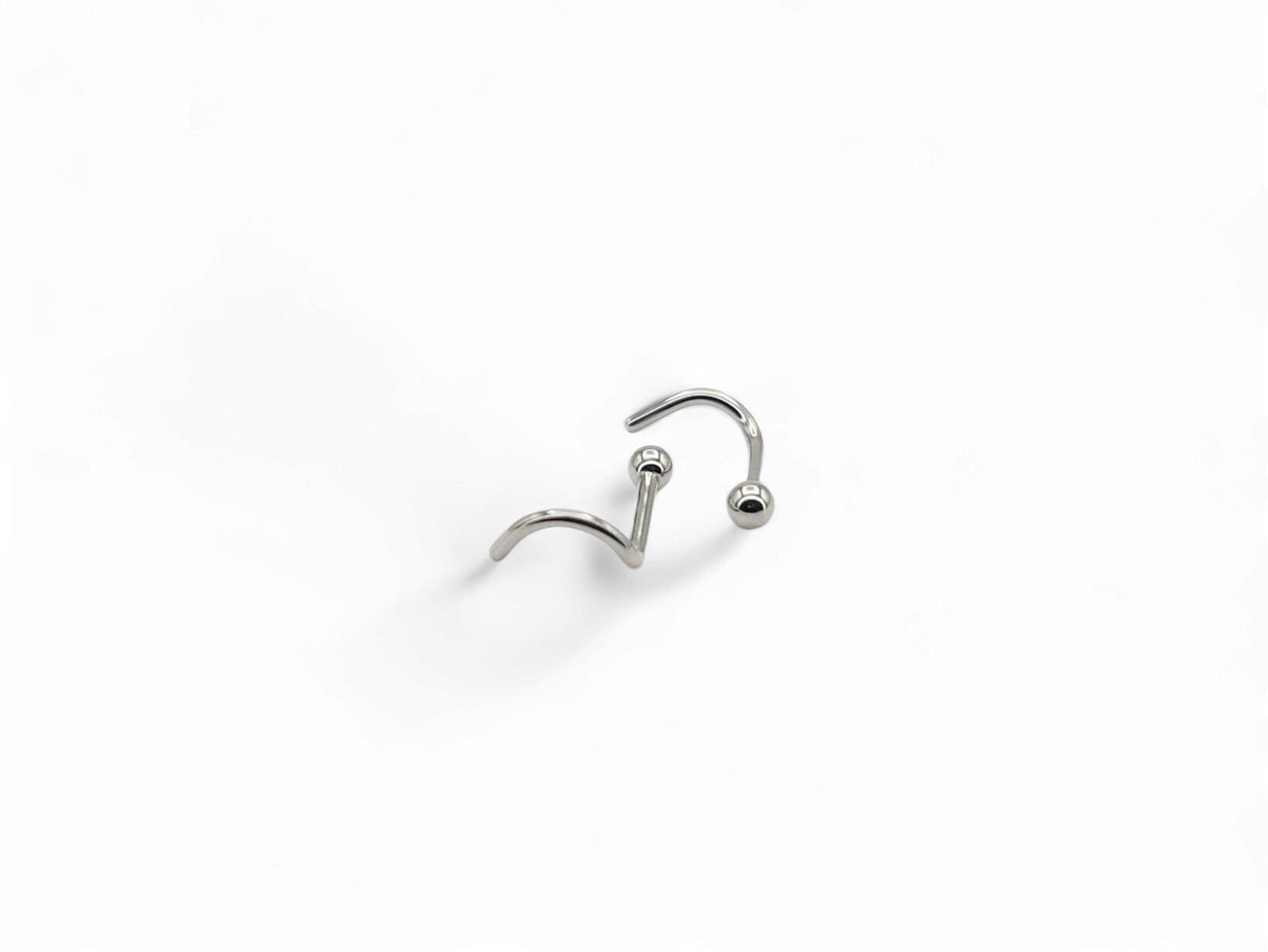 Titanium ball nose stud for 1mm/18g piercings