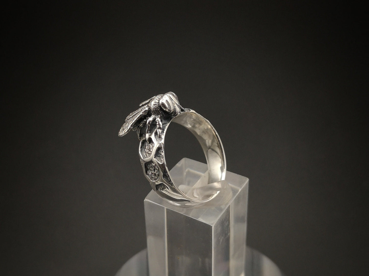 Sterling silver bee ring