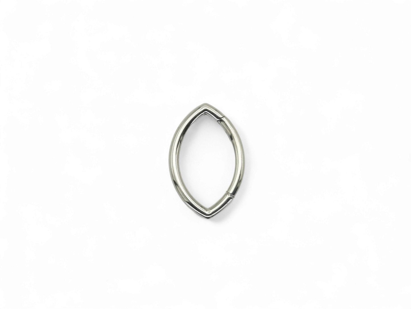 Titanium clicker 1.2mm/16g marquise 10mm x 6mm diameter