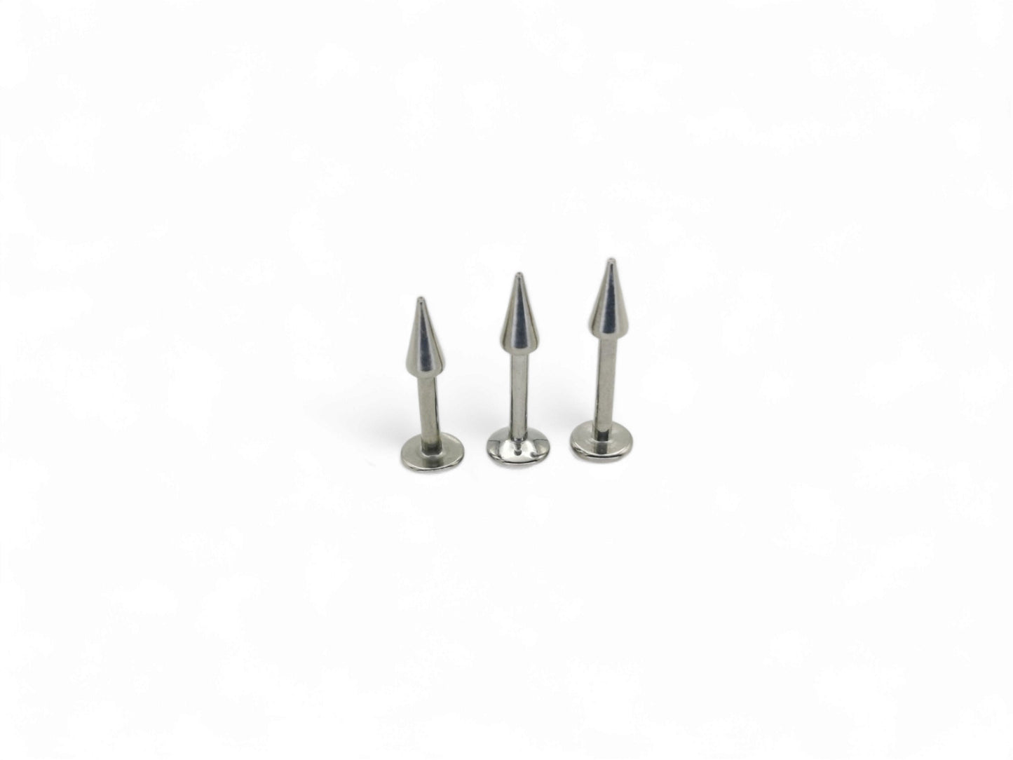 Titanium threaded spike stud, 1.2mm/16g, 6mm-8mm length