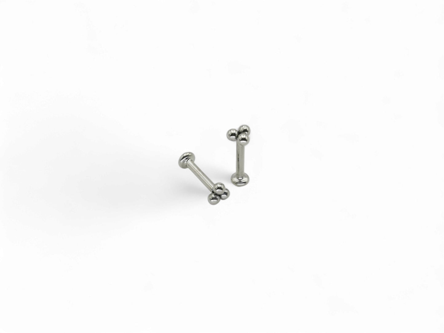 Titanium threaded trinity stud 1.2mm/16g, 6mm-8mm length