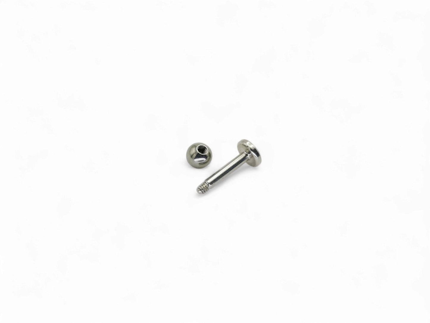 Titanium threaded stud, 1.6mm/14g, 6mm-12mm length