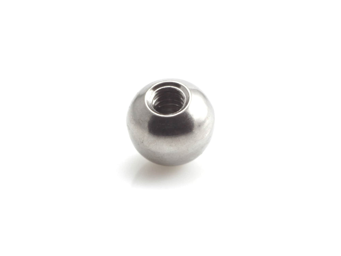 Titanium 4mm or 5mm ball, 1.6mm/14g