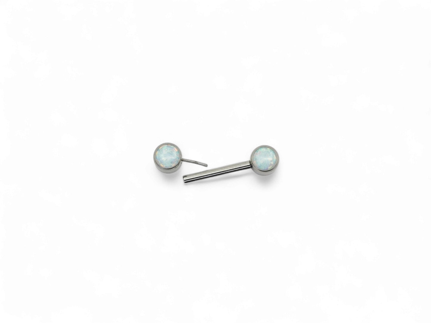 Titanium nipple bar for 1.6mm/14g piercings