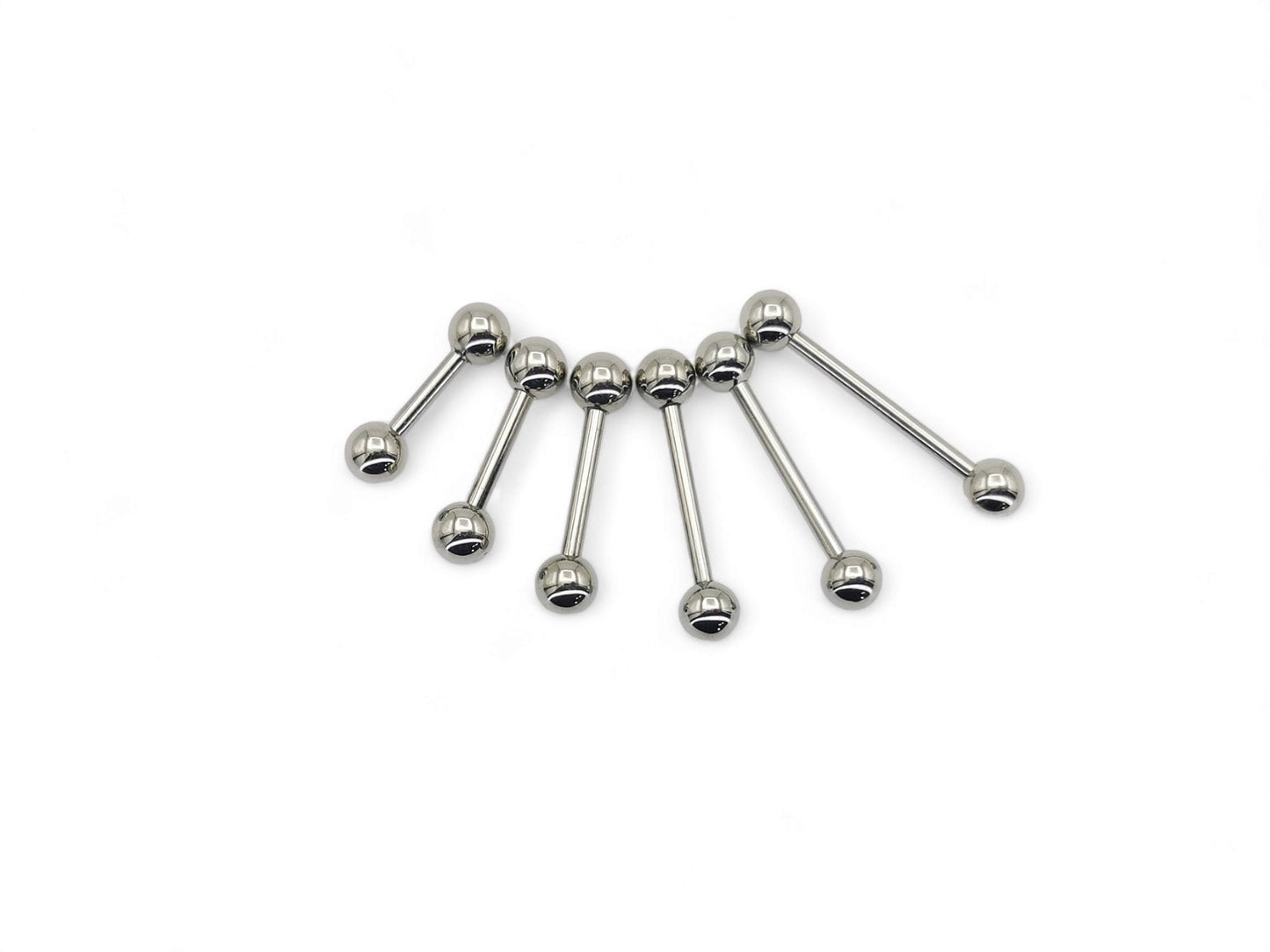 Titanium barbell 1.6mm/14g, 8mm-18mm length