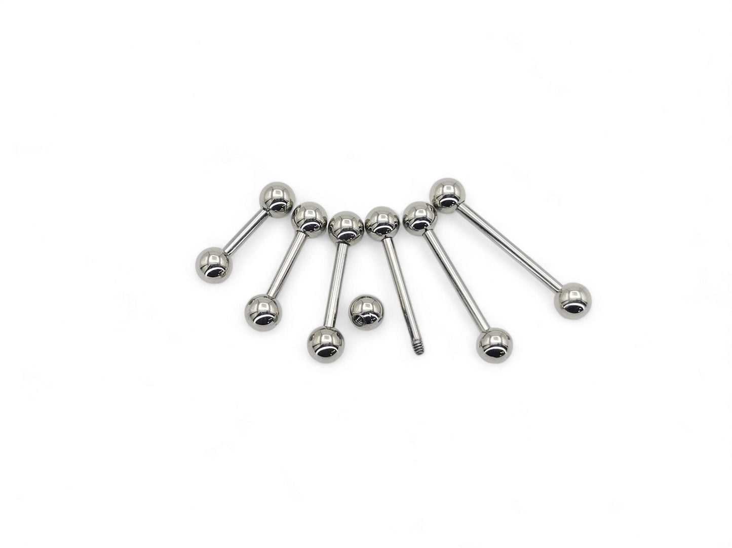 Titanium barbell 1.6mm/14g, 8mm-18mm length