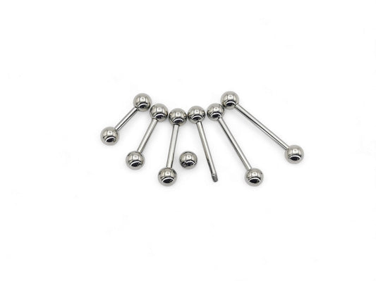 Titanium barbell 1.6mm/14g, 8mm-18mm length