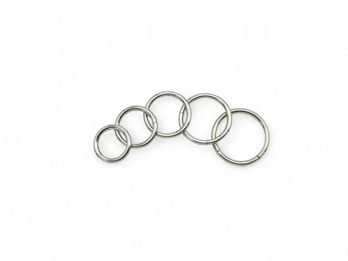 Titanium clicker ring 1mm/18g, 6mm-10mm diameter